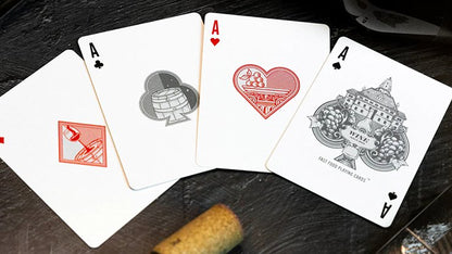 Wine by Fast Foods Playing Cards - Carti De Joc Premium